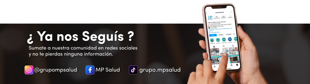 Seguinos en redes sociales grupo mp salud